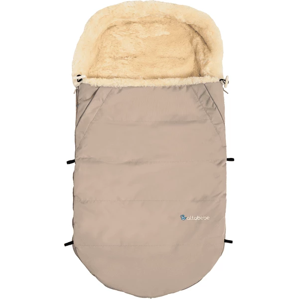 Altabebe Coprigambe In Pelle Di Agnello - Beige 3 Altabebe Coprigambe In Pelle Di Agnello - Beige