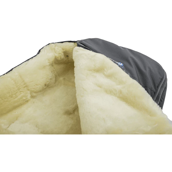 Altabebebe Coprigambe In Pelle Di Agnello Per Passeggino - Grigio Scuro 7 Altabebebe Coprigambe In Pelle Di Agnello Per Passeggino - Grigio Scuro - immagine 5