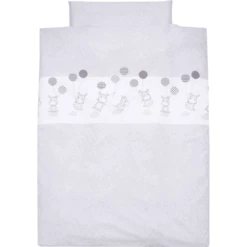 Alvi Biancheria Da Letto 100 X 135 Cm, Hippo Argento -Negozio online Pink Or Blue alvi biancheria da letto 100 x 135 cm hippo argento a260669 1