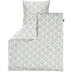 Alvi ® Biancheria Da Letto Petit Fleurs Verde/bianco 80 X 80 Cm