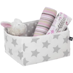 Alvi Cestello Rettangolare - Stelle Grigie -Negozio online Pink Or Blue alvi cestello rettangolare stelle grigie a231435 1