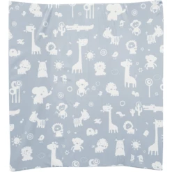 Alvi Materassino Per Fasciatoio Con Bordi Rialzati , Zoo Carta Da Zucchero Silver 68 X 60 Cm -Negozio online Pink Or Blue alvi materassino per fasciatoio con bordi rialzati zoo carta da zucchero silver 68 x 60 cm a261866 2