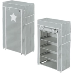 Roba Armadio Per Bambini In Tessuto M Little Stars 58,0 X 28,0 X 90,0 Cm -Negozio online Pink Or Blue armadio per bambini in tessuto m little stars 58 0 x 28 0 x 90 0 cm a304714 4