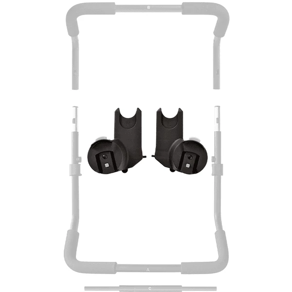 Baby Jogger Adapter City Select 2 Per Cybex/Maxi Cosi/ BeSafe Nero 6 Baby Jogger Adapter City Select 2 Per Cybex/Maxi Cosi/ BeSafe Nero - immagine 4