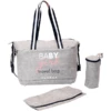 BABY ON BOARD Borsa Fasciatoio Simply Duffle Baby Girl, Grigio Screziato 1 BABY ON BOARD Borsa Fasciatoio Simply Duffle Baby Girl, Grigio Screziato -Negozio online Pink Or Blue baby on board borsa fasciatoio simply duffle baby girl grigio screziato a363386
