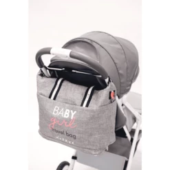 BABY ON BOARD Borsa Fasciatoio Simply Duffle Baby Girl, Grigio Screziato -Negozio online Pink Or Blue baby on board borsa fasciatoio simply duffle baby girl grigio screziato a363386 3