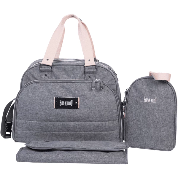 BABY ON BOARD Borsa Fasciatoio Urban Classic Grey 3 BABY ON BOARD Borsa Fasciatoio Urban Classic Grey
