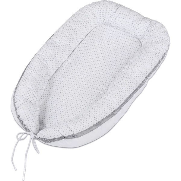 Babybay® Babynest Bianco Pois Grigio Perla 3 Babybay® Babynest Bianco Pois Grigio Perla