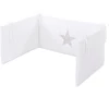 Babybay ® Cot Nest Piqué, Bianco Applicazione Stella Grigio Perla Stelle Bianche -Negozio online Pink Or Blue babybay cot nest pique bianco applicazione stella grigio perla stelle bianche a311630