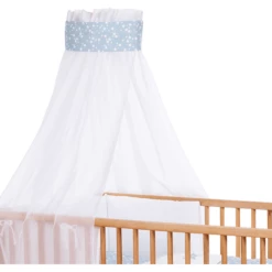Babybay ® Culla Baldacchino Piqué Con Nastro Per L'applicazione Stella Azzurra Stelle Bianche -Negozio online Pink Or Blue babybay culla baldacchino pique con nastro per lapplicazione stella azzurra stelle bianche a311607 4