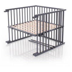 Babybay ® Kit Di Conversione Per Lettino Adatto Al Modello Maxi E Boxspring, Laccato Grigio Ardesia -Negozio online Pink Or Blue babybay kit di conversione per lettino adatto al modello maxi e boxspring laccato grigio ardesia a311656 1