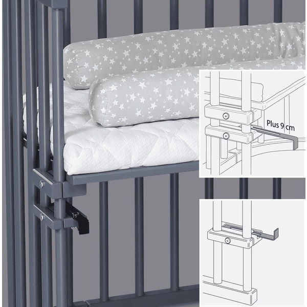 Babybay Lettino Co-sleeping Maxi, Ardesia 6 Babybay Lettino Co-sleeping Maxi, Ardesia - immagine 4