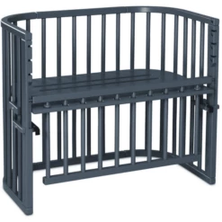 Babybay Lettino Co-sleeping Maxi Comfort Plus, Grigio Ardesia Laccato