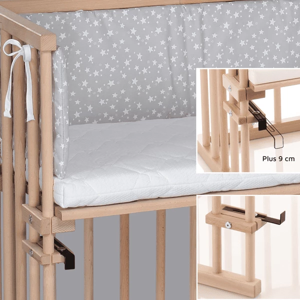 Babybay Lettino Co-sleeping Mini Color Legno Extra Traspirante 6 Babybay Lettino Co-sleeping Mini Color Legno Extra Traspirante - immagine 4