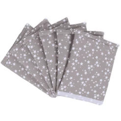 Babybay ® Nestchen Ultra Fresh Piqué Adatto Al Modello Original , Taupe Stars Bianco