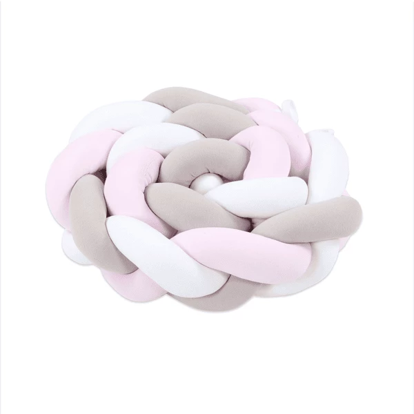 Babybay® Paracolpi A Treccia Bianco/beige/rosa 4 Babybay® Paracolpi A Treccia Bianco/beige/rosa - immagine 2