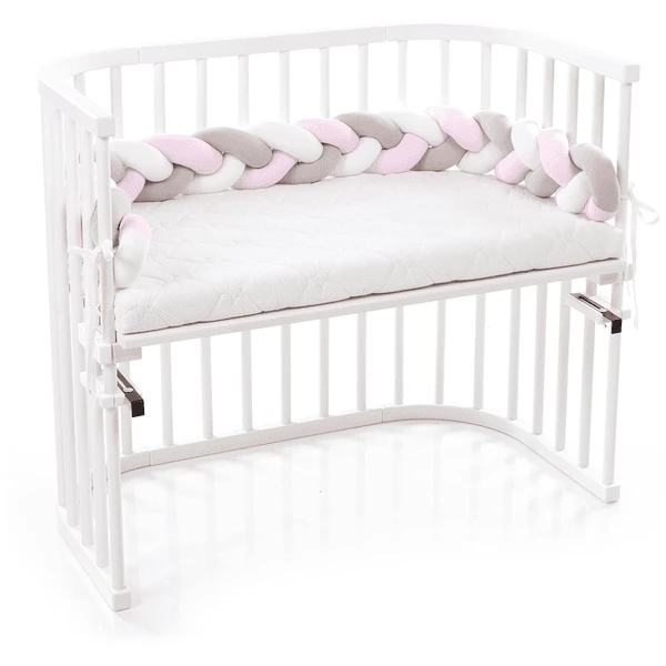 Babybay® Paracolpi A Treccia Bianco/beige/rosa 6 Babybay® Paracolpi A Treccia Bianco/beige/rosa - immagine 4
