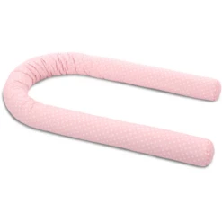 Babybay Paracolpi A Treccia Organic Cotton, Rosa Stelle Bianche 180 Cm