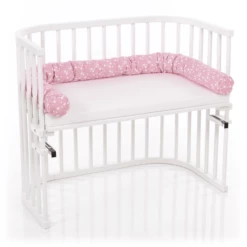 Babybay Paracolpi/cuscino Stelle Rosa/bianco -Negozio online Pink Or Blue babybay paracolpi cuscino stelle rosa bianco a211888 1