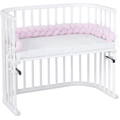Babybay ® Paracolpi Intrecciato - Rosa -Negozio online Pink Or Blue babybay paracolpi intrecciato rosa a308612 4