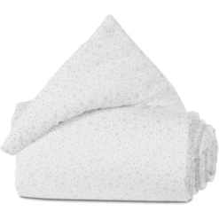 Babybay Protezione Della Griglia Organico Cotton Per La Chiusura Della Griglia Tutti I Modelli, Bianco Glitter Stelle Blu Diamante -Negozio online Pink Or Blue babybay protezione della griglia organico cotton per la chiusura della griglia tutti i modelli bianco glitter stelle blu diamante a311260 2