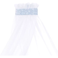 Babybay Velo Baldacchino Stella Azzurro, Bianco 200 X 135 Cm -Negozio online Pink Or Blue babybay velo baldacchino stella azzurro bianco 200 x 135 cm a204561 3