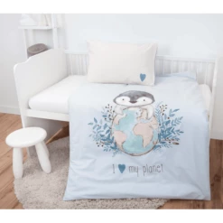 Babybest® Biancheria Da Letto Pinguino 100 X 135 Cm -Negozio online Pink Or Blue babybest biancheria da letto pinguino 100 x 135 cm a360334 3