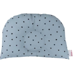 BabyDorm® Cuscino Per Passeggino BuggyDorm Paulchen Azzurro Con Cuoricini Blu