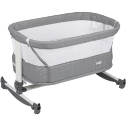 BabyGO Lettino Co-sleeping Vivaldi - Grey -Negozio online Pink Or Blue babygo lettino co sleeping vivaldi grey a250321 4