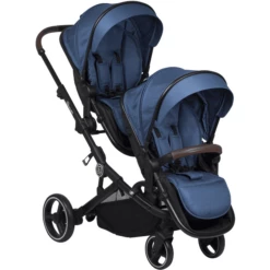 BabyGO Passeggino Gemellare Twinner, Blu -Negozio online Pink Or Blue babygo passeggino gemellare twinner blu a299480 4