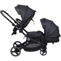 BabyGO Passeggino Gemellare Twinner, Grigio -Negozio online Pink Or Blue babygo passeggino gemellare twinner grigio a299479 2