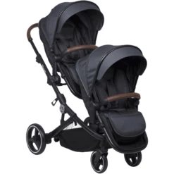 BabyGO Passeggino Gemellare Twinner, Grigio -Negozio online Pink Or Blue babygo passeggino gemellare twinner grigio a299479 4