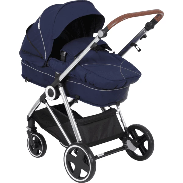 BabyGO Passeggino Trio Halime 3 In 1 Blue Silver 4 BabyGO Passeggino Trio Halime 3 In 1 Blue Silver - immagine 2