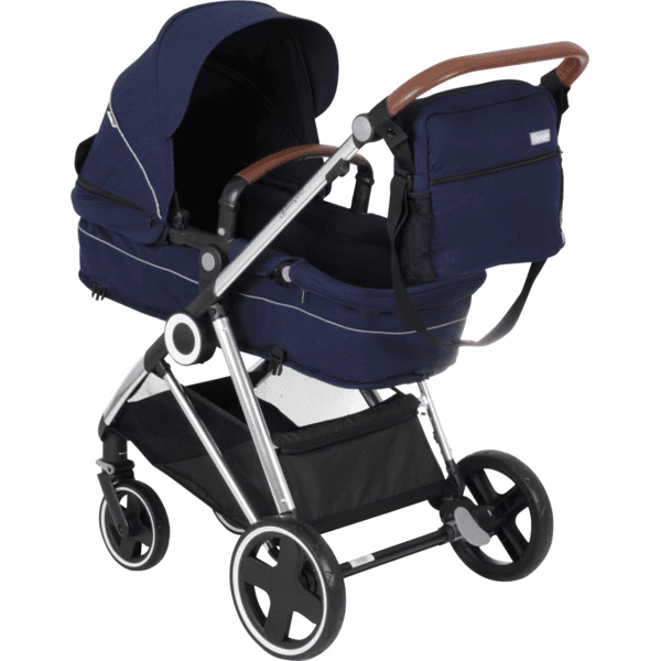 BabyGO Passeggino Trio Halime 3 In 1 Blue Silver 7 BabyGO Passeggino Trio Halime 3 In 1 Blue Silver - immagine 5