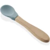 BabyJem Cucchiaio In Silicone Con Manico In Legno, Menta