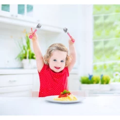 BabyJem Forchetta E Cucchiaio In Acciaio Inox Arancione -Negozio online Pink Or Blue babyjem forchetta e cucchiaio in acciaio inox arancione a282440 4