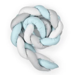 BabyJem Paracolpi Intrecciato - Azzurro/grigio/bianco -Negozio online Pink Or Blue babyjem paracolpi intrecciato azzurro grigio bianco a375392 3