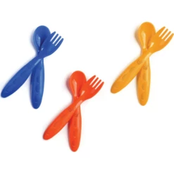 BabyJem Set Di Cucchiaio E Forchetta Senza BPA, Rosa -Negozio online Pink Or Blue babyjem set di cucchiaio e forchetta senza bpa rosa a284050 2