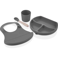 BabyJem Set Pappa In Silicone - Grigio