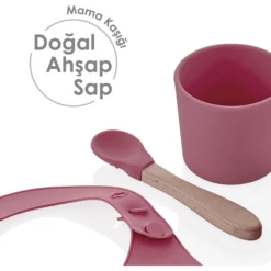 BabyJem Set Pappa In Silicone - Rosa -Negozio online Pink Or Blue babyjem set pappa in silicone rosa a375330 2