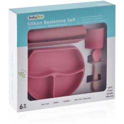 BabyJem Set Pappa In Silicone - Rosa -Negozio online Pink Or Blue babyjem set pappa in silicone rosa a375330 3