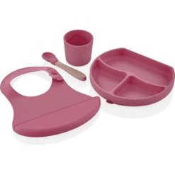 BabyJem Set Pappa In Silicone - Rosa -Negozio online Pink Or Blue babyjem set pappa in silicone rosa a375330 4