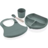 BabyJem Set Pappa In Silicone - Verde -Negozio online Pink Or Blue babyjem set pappa in silicone verde a375327