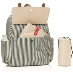 Babymel Zaino Fasciatoio ECO Robyn Navy Stripe -Negozio online Pink Or Blue babymel zaino fasciatoio eco robyn navy stripe a220485 4