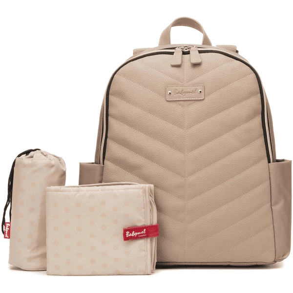 Babymel Zaino Fasciatoio Porta-pannolini Gabby Vegan Leather, Beige 5 Babymel Zaino Fasciatoio Porta-pannolini Gabby Vegan Leather, Beige - immagine 3