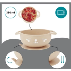 Babymoov Set Di Stoviglie FIRST 'ISY Fox In Silicone -Negozio online Pink Or Blue babymoov set di stoviglie first isy fox in silicone a367469 3