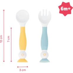 Badabulle Posate Da Tavola 2 Pezzi -Negozio online Pink Or Blue badabulle posate da tavola 2 pezzi a327279 3