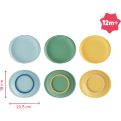Badabulle Set Di 3 Piastre Antiscivolo -Negozio online Pink Or Blue badabulle set di 3 piastre antiscivolo a327083 2
