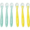 Badabulle Set Di 6 Cucchiai In Silicone -Negozio online Pink Or Blue badabulle set di 6 cucchiai in silicone a327666