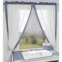 Be Be's Collection Tenda A Doppio Velo Gufi Blu 100 X 240 Cm -Negozio online Pink Or Blue be bes collection tenda a doppio velo gufi blu 100 x 240 cm a288479 1